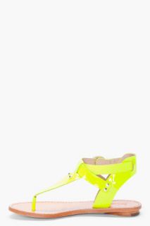 Belle Sigerson Morrison Neon Yellow Randy Sandals for women
