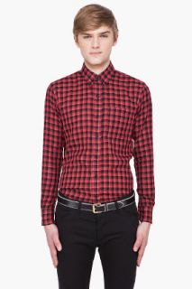 United Stock Dry Goods Red & Black Plaid Shirt for men