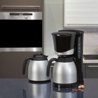 Kaffeemaschine mit 2 doppelwandige Thermokanne, Nachtropfsicherung, 8
