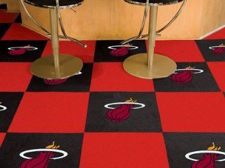 Miami Heat 20Pk Area/Game Room Carpet/Rug Tiles Sports