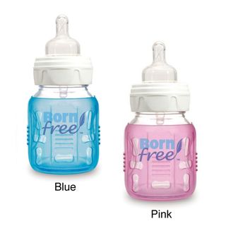 Born Free 5 ounce Wide Neck Glass Baby Bottle with Sleeve