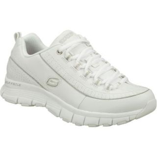 Womens Skechers Flex Fit Silver Glam White/Silver Today $59.95