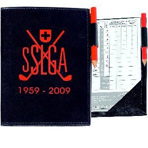 Golfgeschenk Scorecard Wallet bedruckt mit Ihrem Namen 
