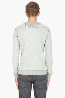 Diesel Grey Slack s Henley Sweater for men