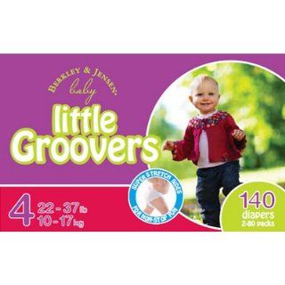 Jensen Baby Little Groovers Size 4 Diapers   140 Count: Toys & Games