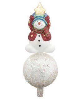 Snowman Tree Topper Christmas Ornament