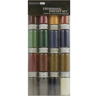 Hampton Art Embossing Powder 16 .2 ounce Jars   (Metal/Pearl Variety