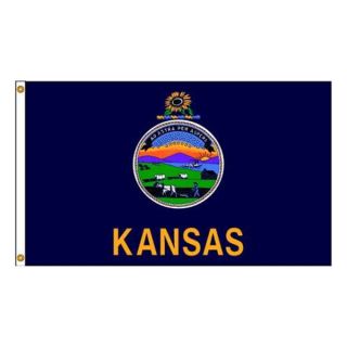 Nylglo 141880 Kansas Flag, 5x8 Ft, Nylon