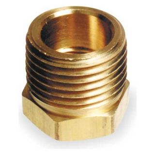 Approved Vendor 6MN60 Pipe Bushing, 3/8 x 1/4 In, Brass, PK 10