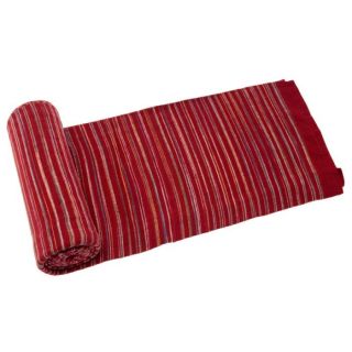 coton, fibres naturelles. Coloris rouge. Dimensions  220 x 240 cm