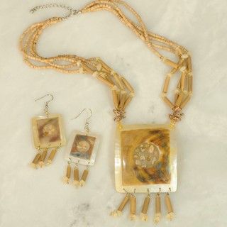 Mother of Pearl 3 piece Jewelry Set (Philippines)
