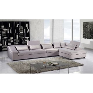 Rae Adjustable Backrests 3 piece Sectional Chaise Set