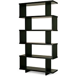 Staggered shelf Bookcase