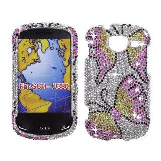 Diamond Bling Two Butterflies FULDI 140 Cell Phones & Accessories