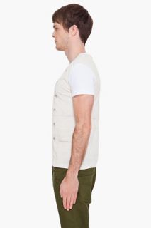 John Galliano Button Print Sporco T shirt  for men