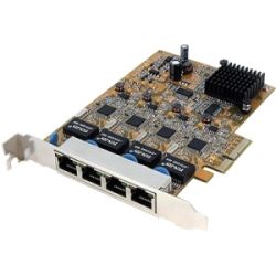 StarTech 4 Port PCIe Gigabit Ethernet NIC Network Adapter Today $
