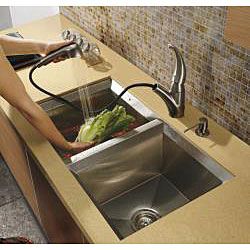 Vigo Calista Pull out Stainless Steel Kitchen Faucet