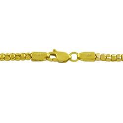 14k Yellow Gold 18 inch Popcorn Chain