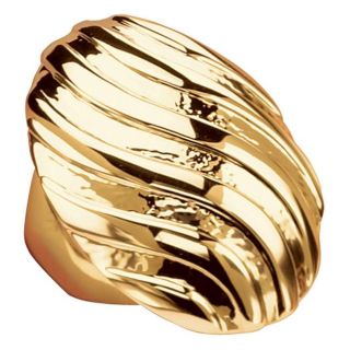 Toscana Collection 14k Goldplated Swirled Dome Ring MSRP $60.00 Sale