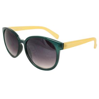 Womens Green/ Yellow Oval Fashion Sunglasses Today $13.39
