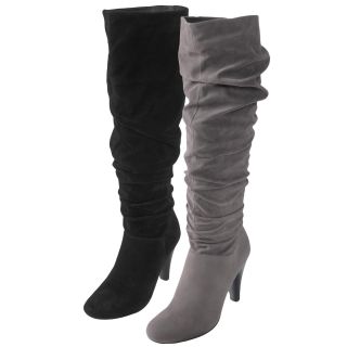 Journee Collection Womens SLC 08 Slouchy Heeled Boots Today $42.99
