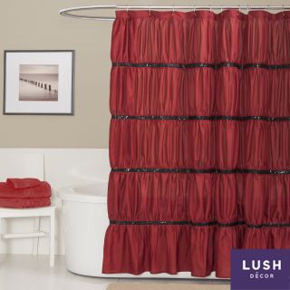 Lush Decor Twinkle Red Shower Curtain Today: $34.99 Sale: $30.79 Save