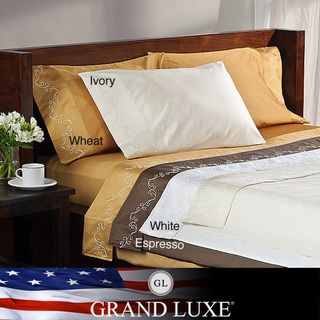 Grand Luxe Egyptian Cotton 800 Thread Count Scroll California King