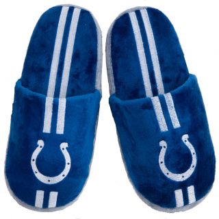 Indianapolis Colts Striped Slide Slippers