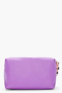 Chloe Violet Leather Eva Cosmetic Case for women