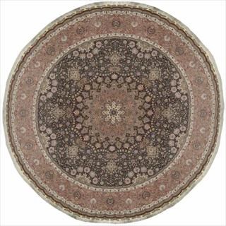Hand knotted Persian One of a Kind Tabriz Rug (1610 Round
