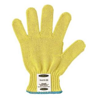 Ansell 70 215 Cut Resistant Gloves, Yellow, M, PR