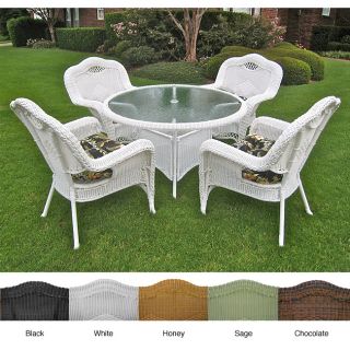 Resin Wicker Outdoor 5 piece Dining Set Today $932.99 5.0 (1 reviews