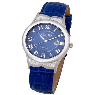 Swisstek Mens SK21608G Slim Tek Limited Edition Diamond Watch