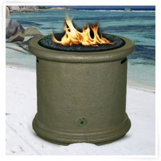 California Outdoor Concepts Island Chat Height Fire Pit   Burnt Orange