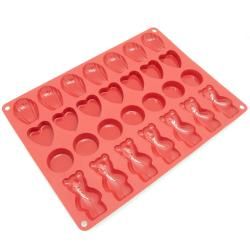 Freshware 28 cavity Silicone Chocolate, Cookie, Candy and Pastry Mold