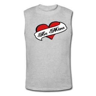 Be Mine Heart Banner Tattoo T Shirt 5597922
